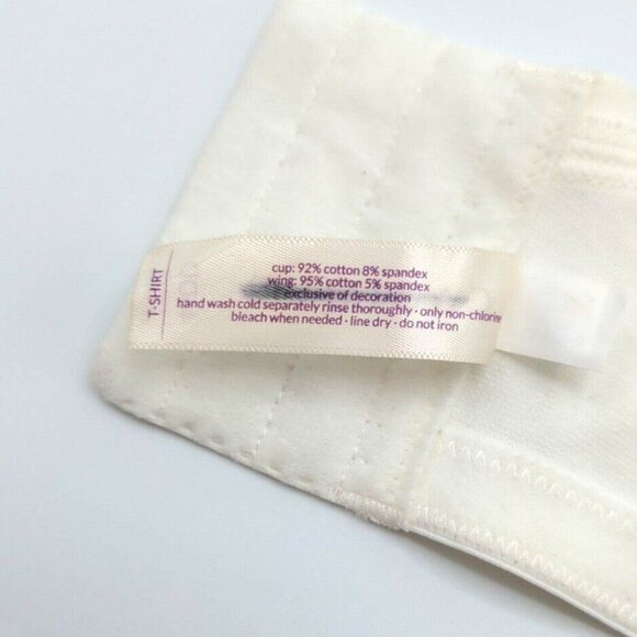 Cacique Lane Bryant Women Bra T Shirt Cotton Blend Plus Size 42DD White - Picture 9 of 10